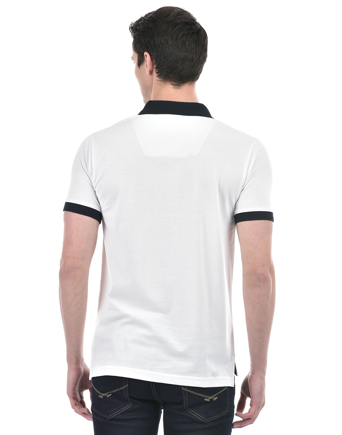 Numero Uno Men Color Block White T-Shirt